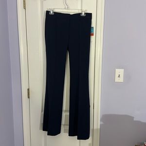 NWT low rise navy slim fit slight flare slacks